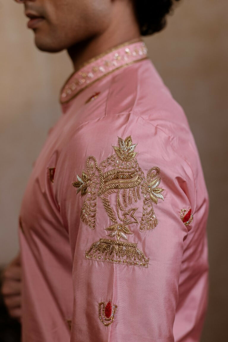 Kanjivaram Pattu Pink Srinivasa Kanjivaram By Hilo Design | Grocsy