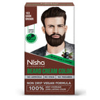 Nisha Beard Colour for Men - Dark Brown | Grocsy