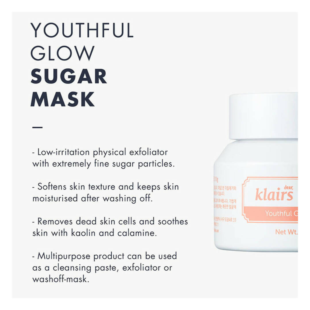 Dear Klairs Youthful Glow Sugar Mask | Grocsy