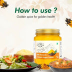Farm Naturelle Mountain Turmeric Powder High Curcumin with Black Pepper | Grocsy