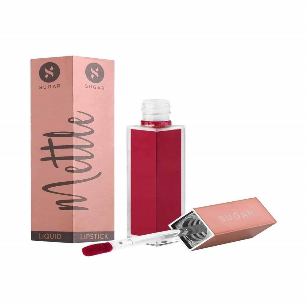 Sugar Mettle Liquid Lipstick - Mimosa (Deep Pinkish Red with Blue Undertone) | Grocsy