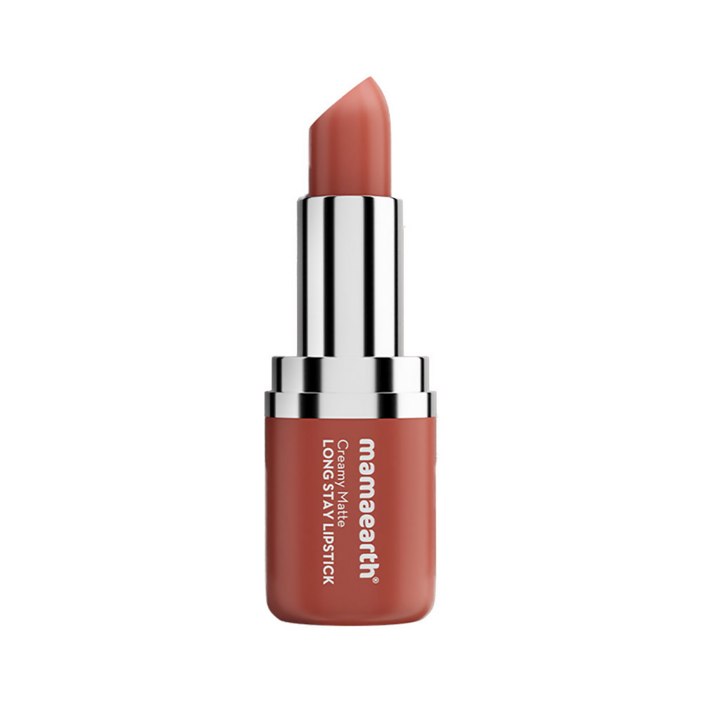 Mamaearth Creamy Matte Long Stay Lipstick - Apricot Taupe | Grocsy