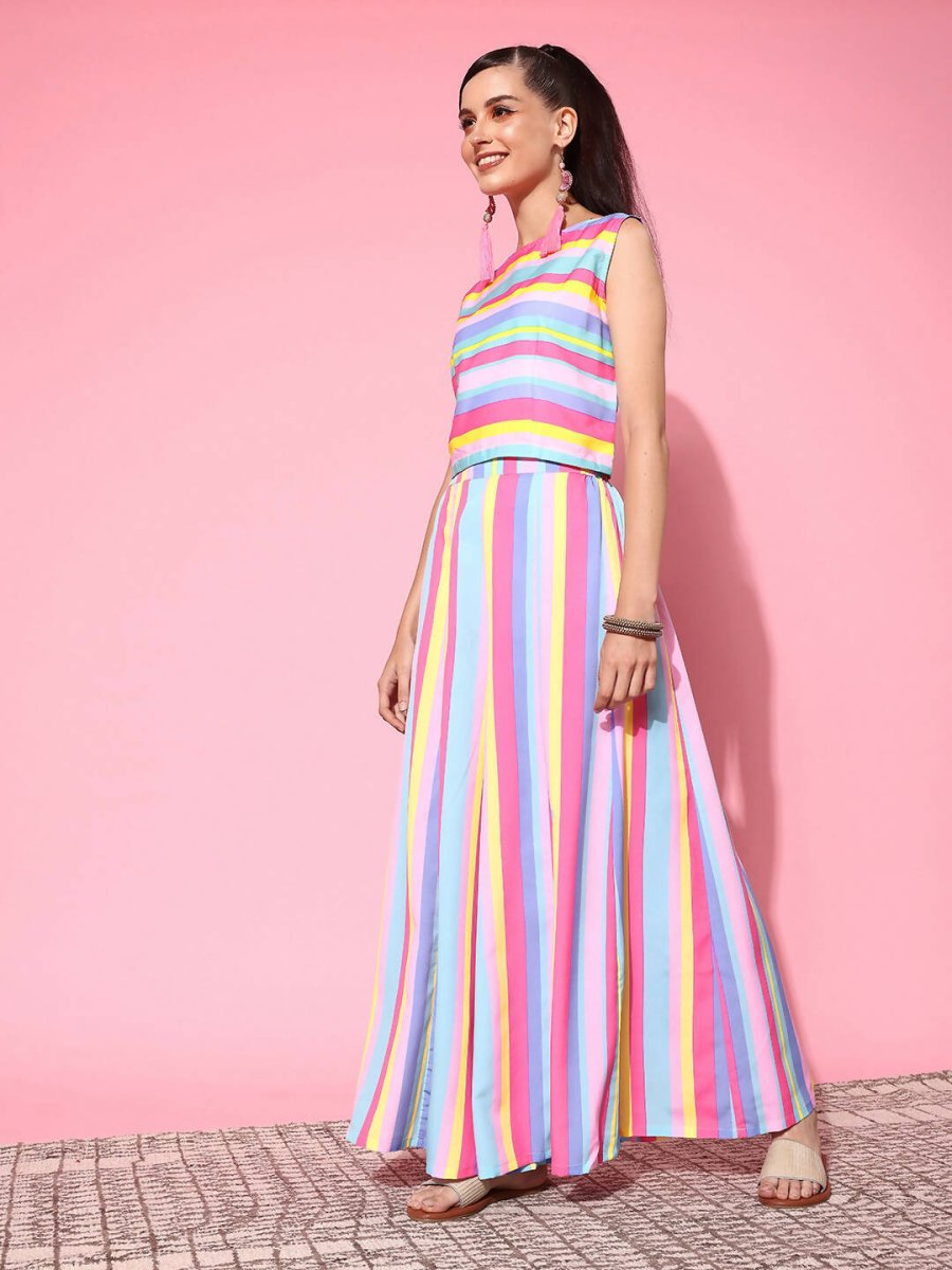 Ahalyaa Women's Traditional Wear Co-ods - Multi | Grocsy