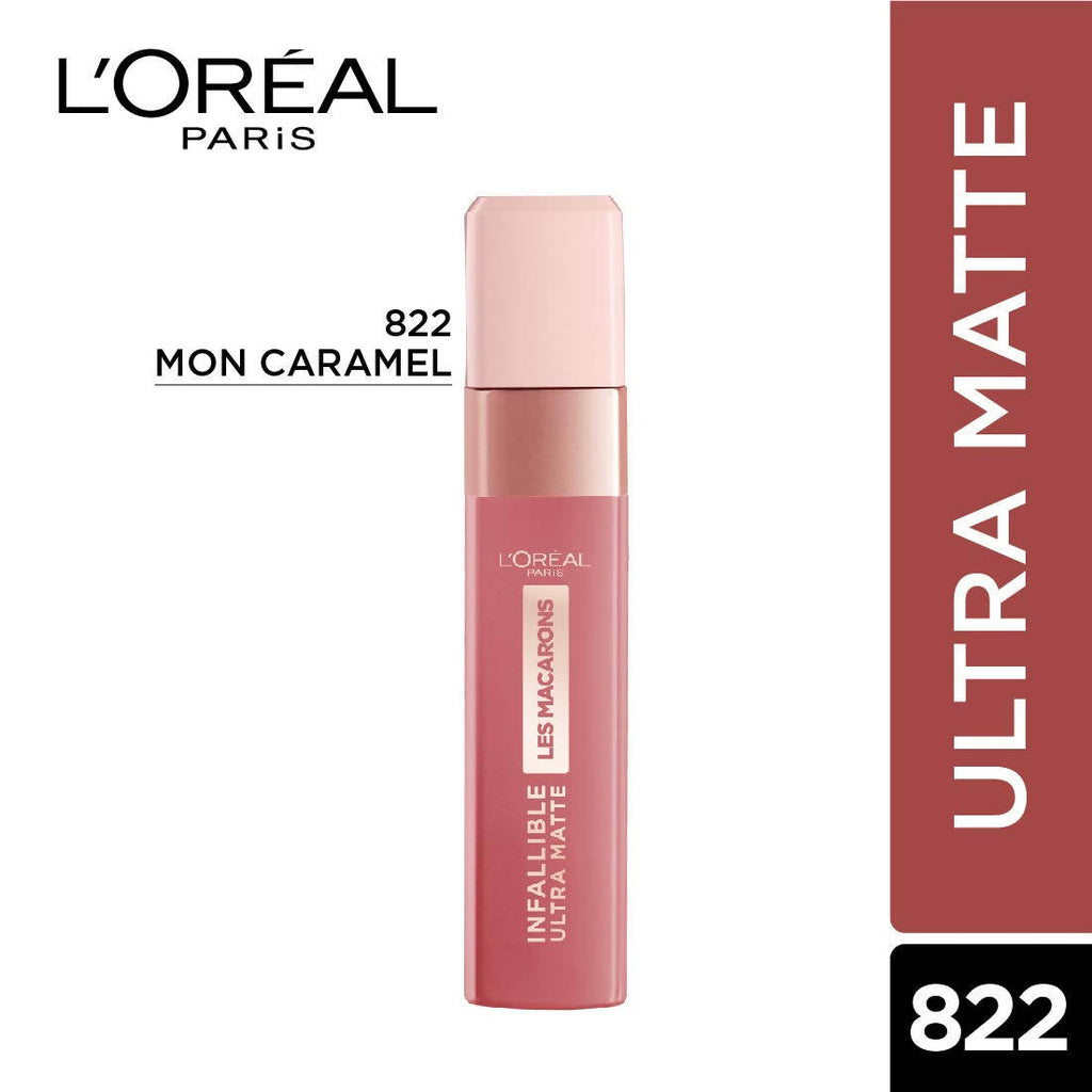L'Oréal Paris Infallible Ultra Matte Liquid Lipstick Les Macarons - 822 Mon Caramel | Grocsy