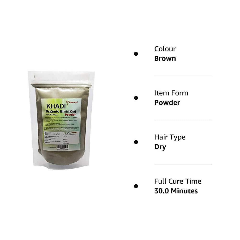 Khadi Omorose Organic Bhringraj Powder | Grocsy