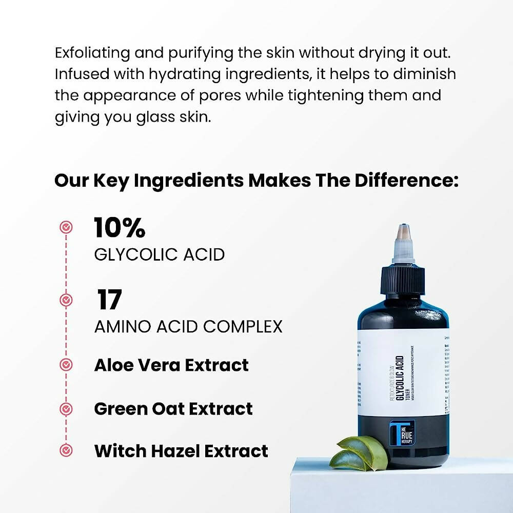 The True Therapy Retexturize & Glow Glycolic Acid Toner | Grocsy