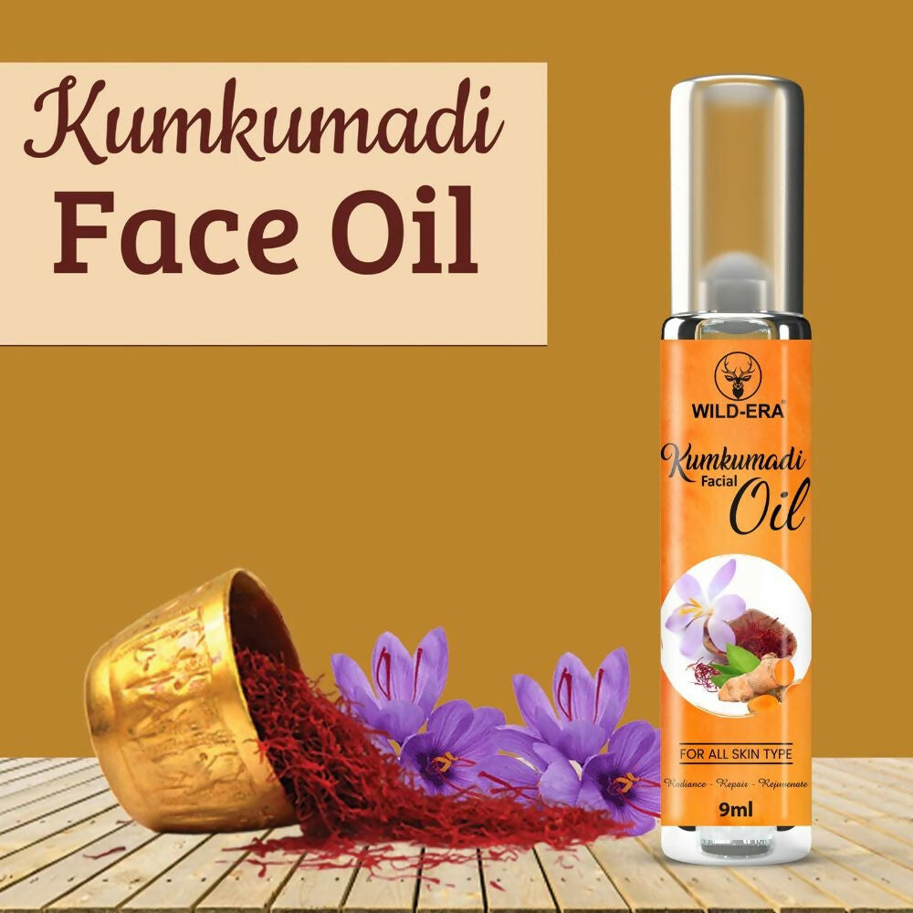 Wildera Kumkumadi Facial Oil For Glowing, Skin Nourishment | Grocsy