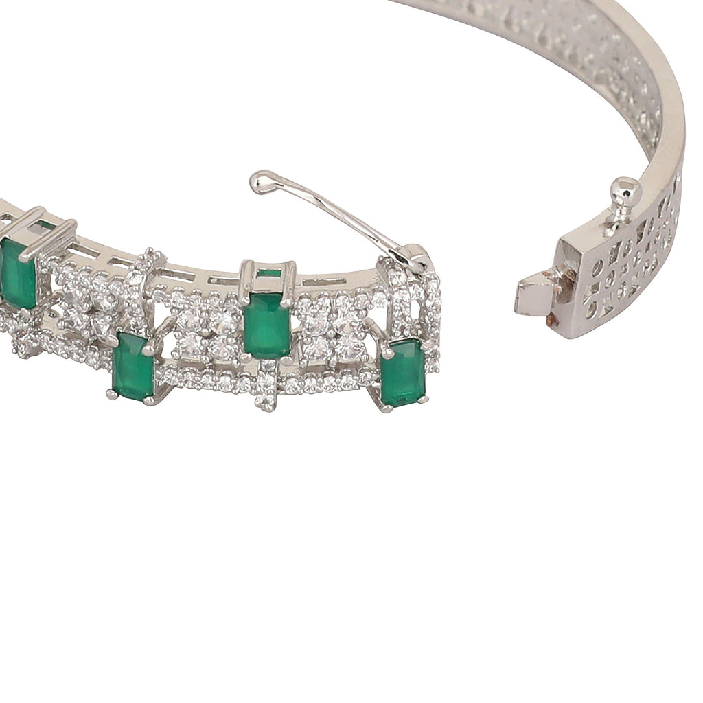 Nuyug Emerald Luxe Anti Tarnish Bangle | Grocsy