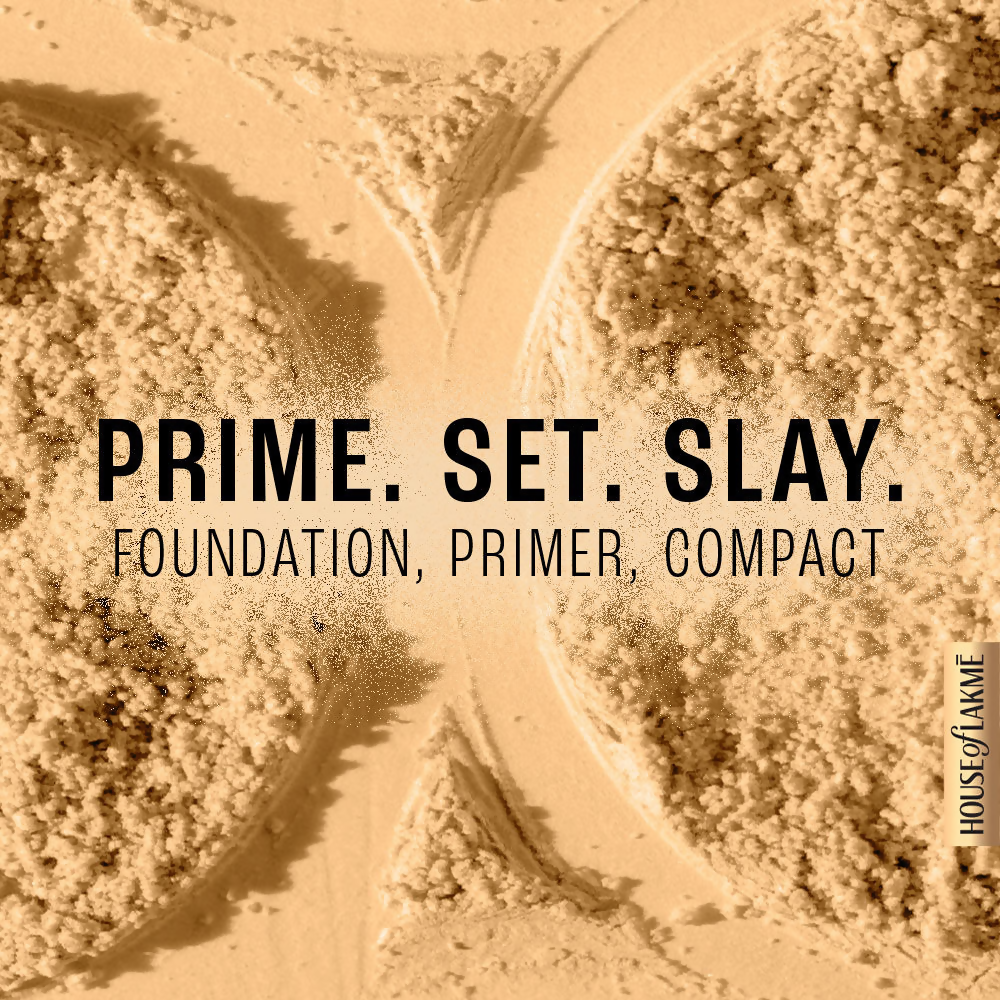 Lakme Powerplay Priming Powder Foundation, 3-In-1, Lasting Matte - Silky Golden | Grocsy
