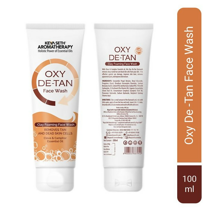 Keya Seth Aromatherapy Oxy De Tan Clay Foaming Face Wash | Grocsy