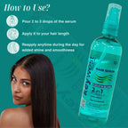 Keywest Professional Keratin Gloss Hair Serum - 2in1 Formula Anti-Frizz + Smoothening | Grocsy