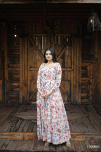 Aayaa Georgette Gown With Heavy Digital Print - Multi Color | Grocsy