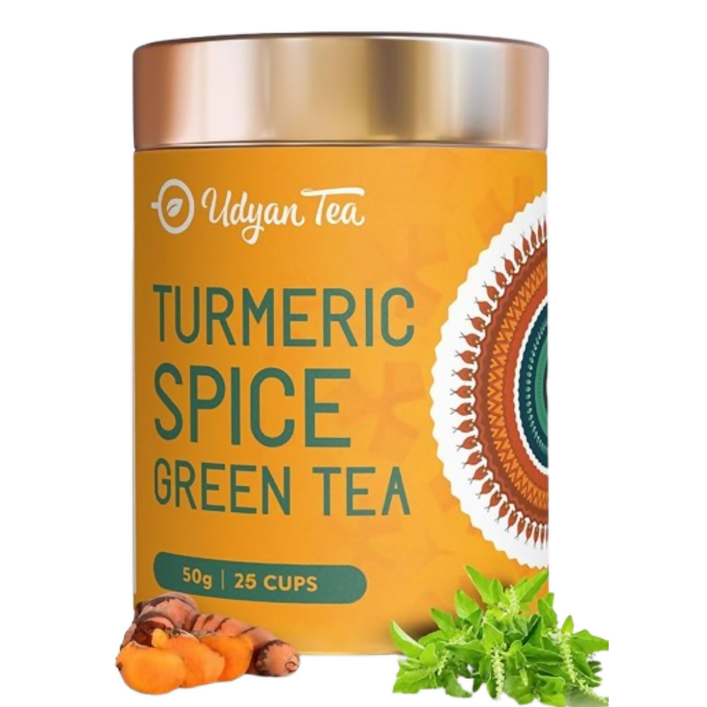 Udyan Tea Turmeric Spice Green Tea | Grocsy