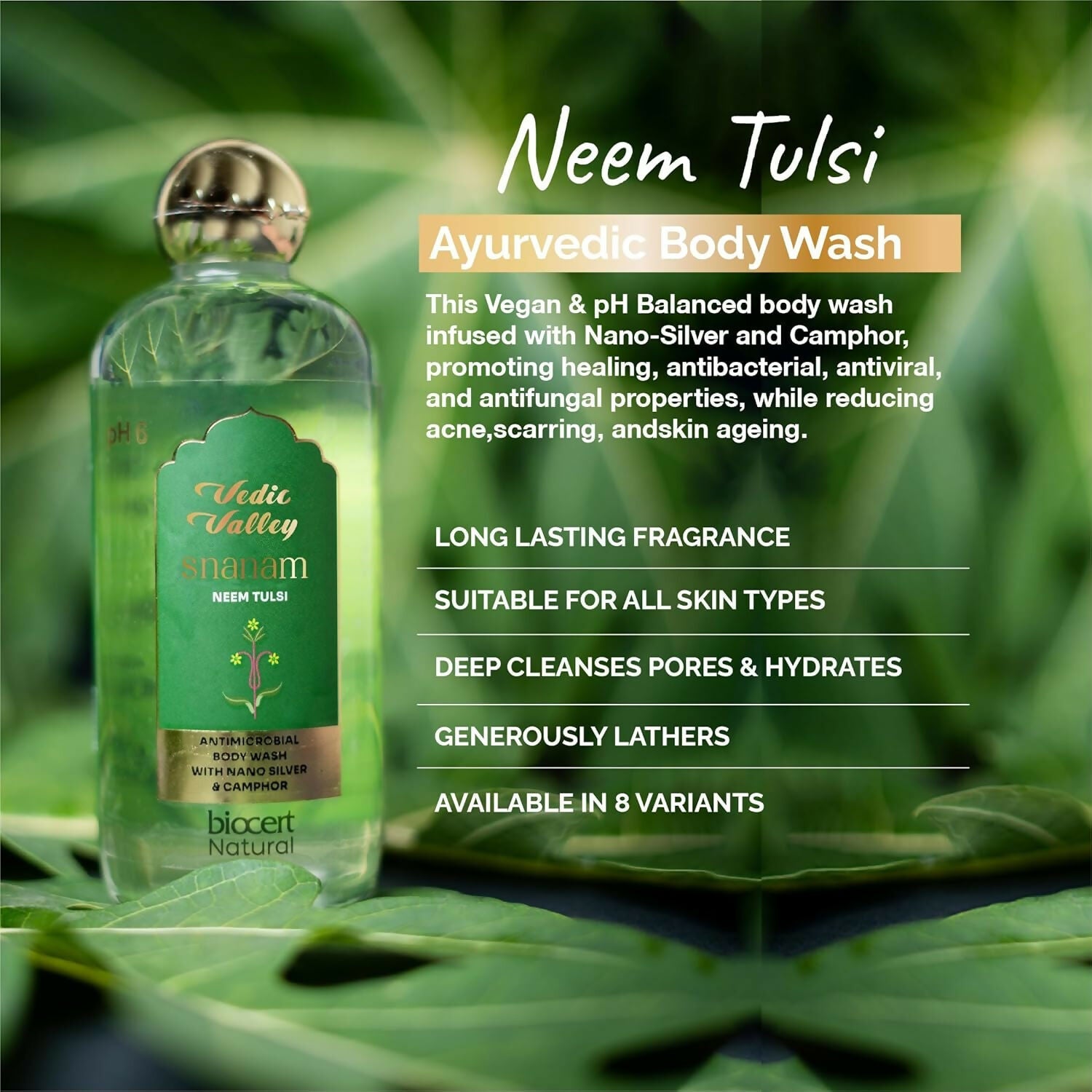 Vedic Valley Neem Tulsi Body Wash | Grocsy