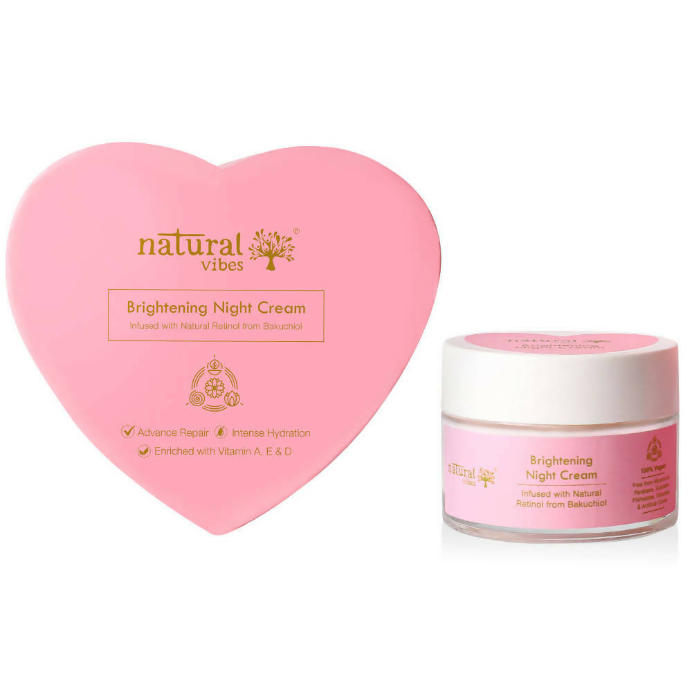 Natural Vibes Glow & Brightening Night Cream | Grocsy