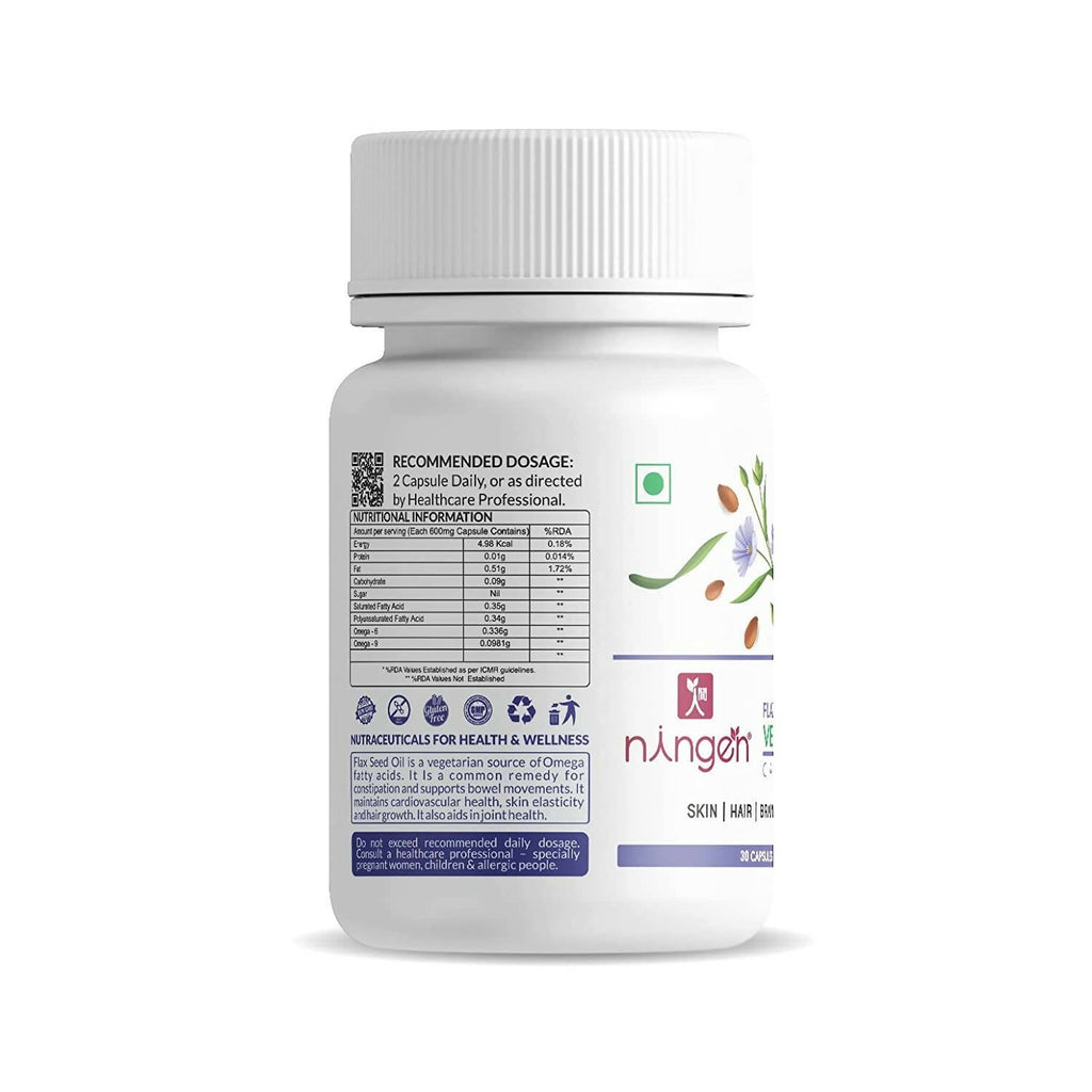 Ningen Flax Seed Oil Capsules | Grocsy
