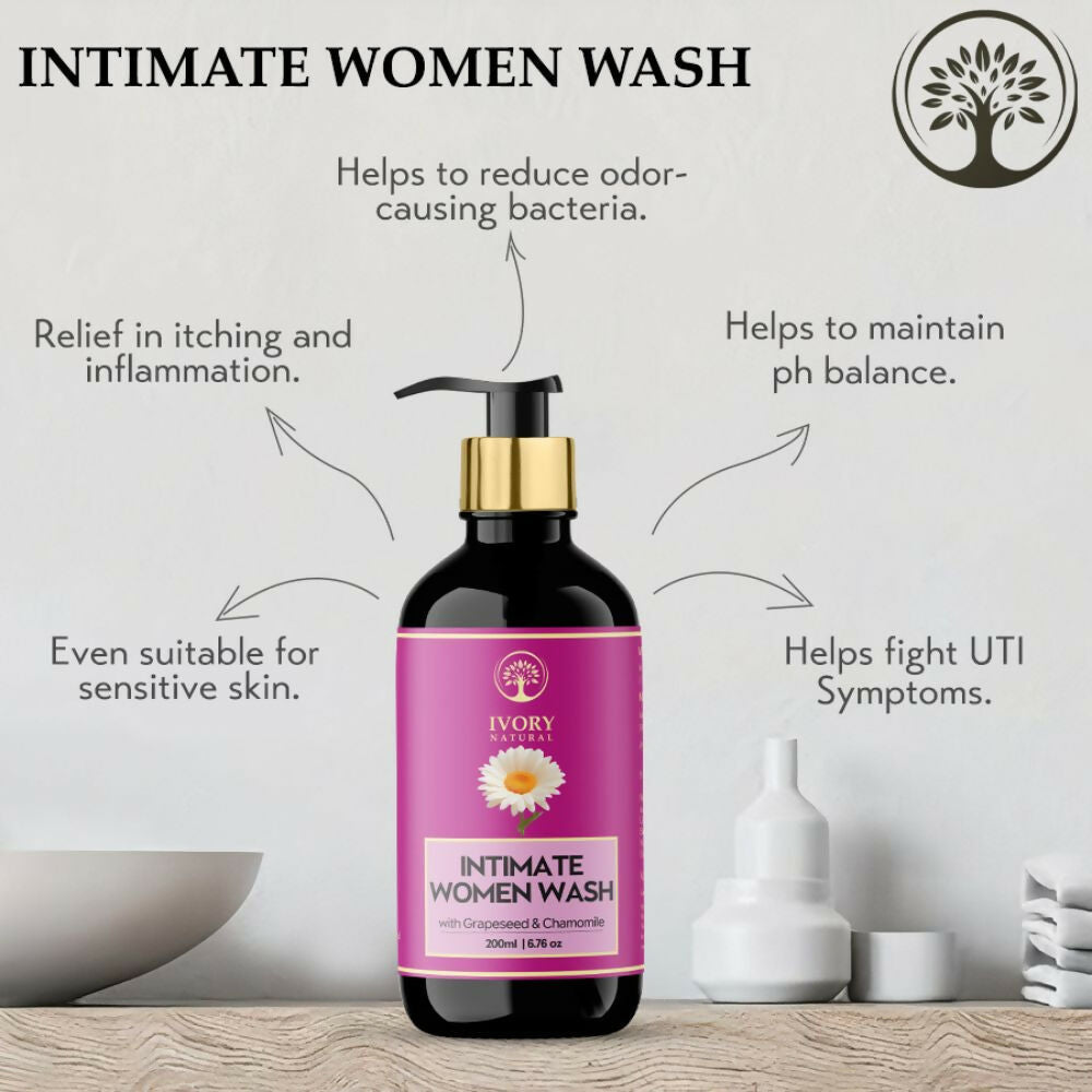 Ivory Natural Intimate Women Wash For Gentle Intimate Cleansing, Soothing Protection, & Lasting Freshness | Grocsy