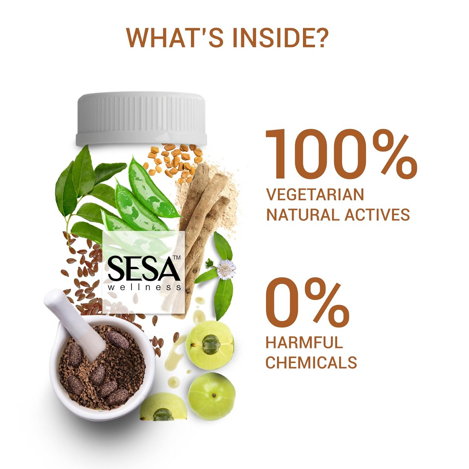 Sesa Ayurvedic Hair & Immunity Booster Tablets | Grocsy