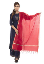 Mominos Fashion Red Banarsi Piping Dupatta | Grocsy