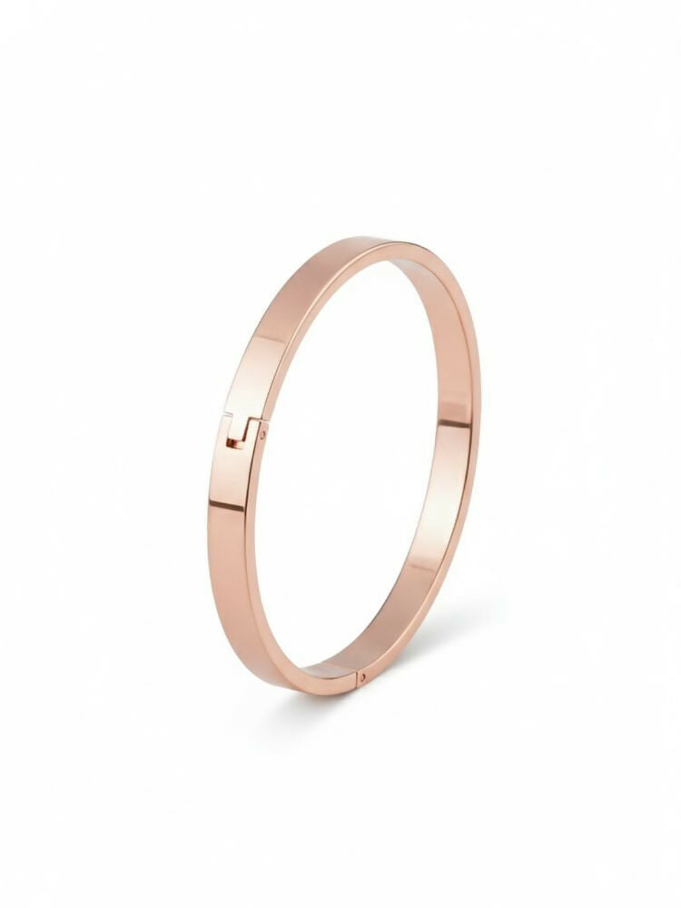 NVR Men's Rose Gold Kada Bracelet | Grocsy