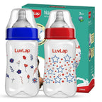 LuvLap Anti-Colic Wide Neck Natura Flo Baby Feeding Bottle | Grocsy
