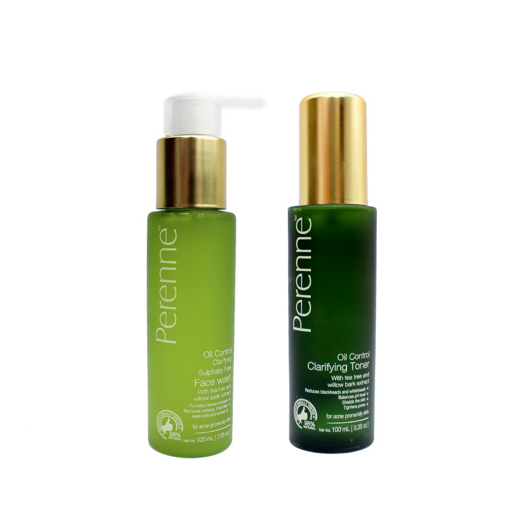 Perenne Daily Essential Combo For Acne Prone And Sensitive Skin | Grocsy