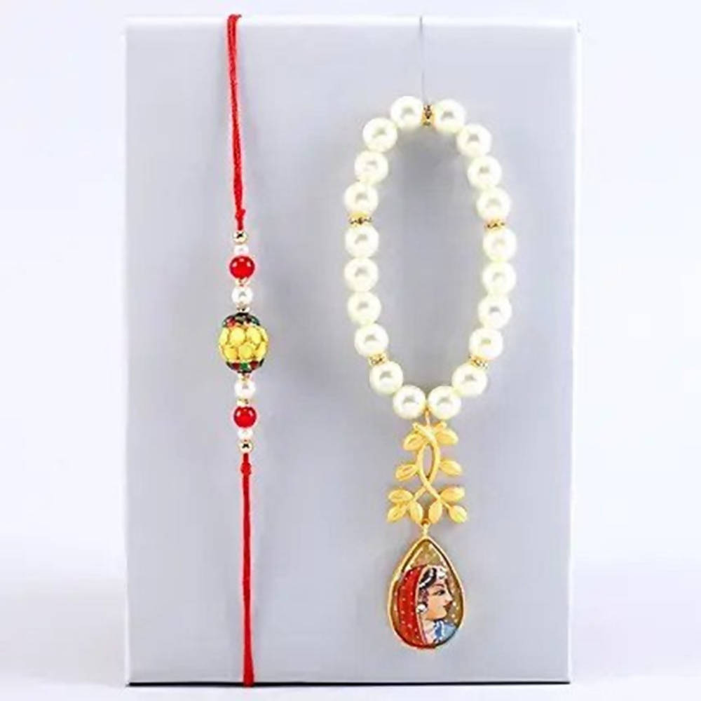 Folk Style Lumba Designer Rakhi Set | Grocsy