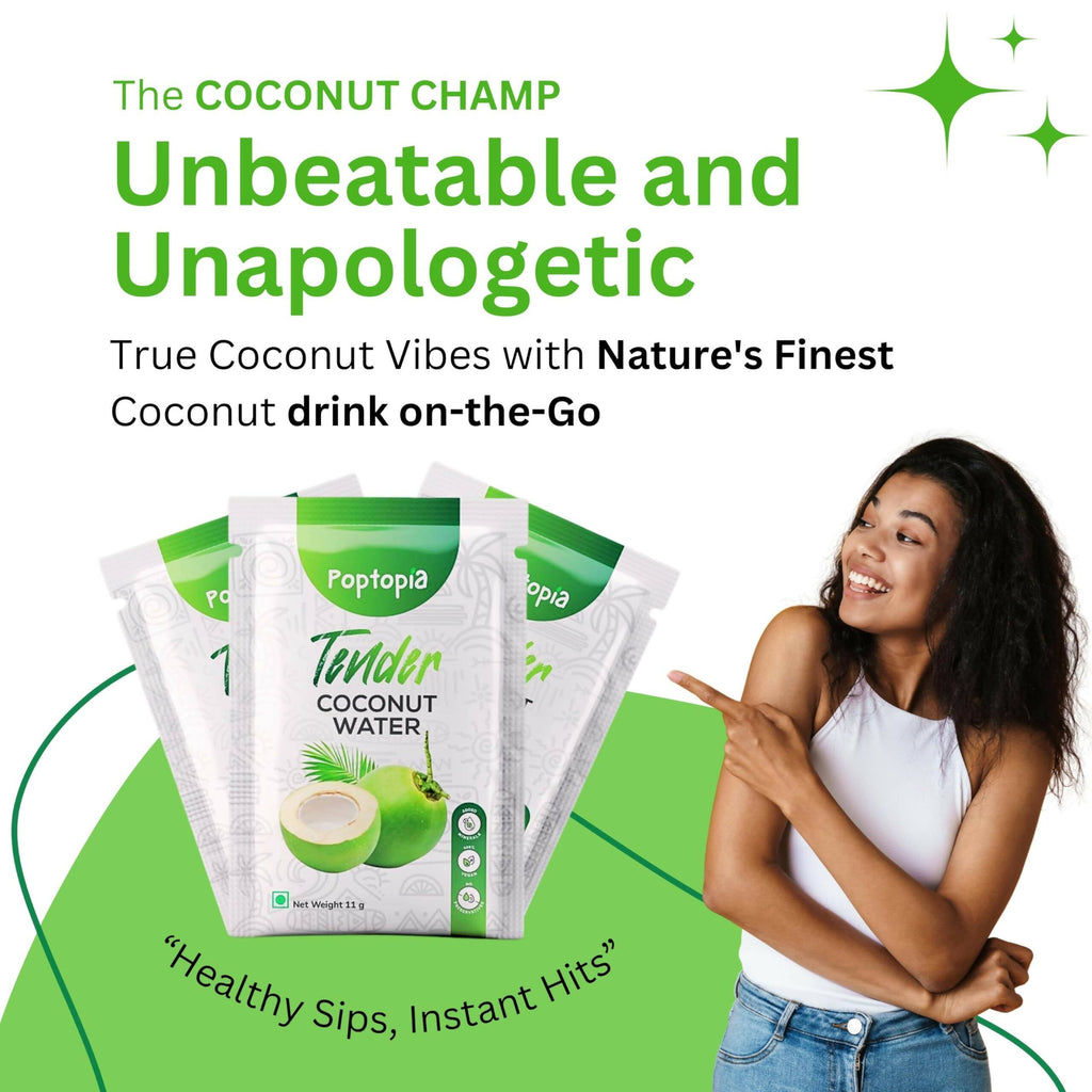 Poptopia Tender Coconut Water Powder | Grocsy