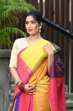 Beatitude Multicolor Tissue Silk Saree | Grocsy