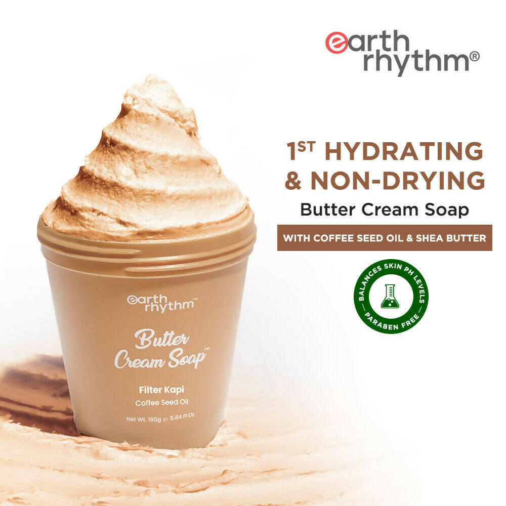 Earth Rhythm Butter Cream Shower Mousse Soap - Filter Kapi | Grocsy