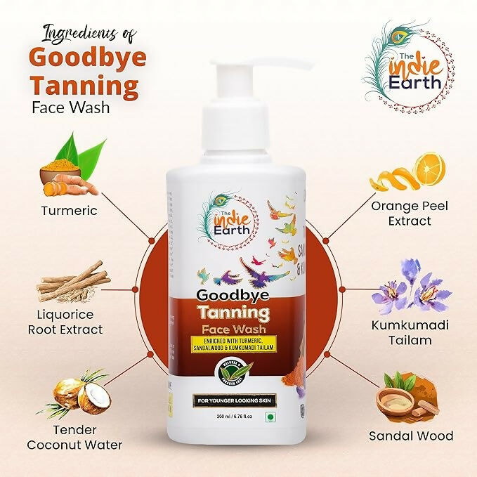 The Indie Earth Goodbye Tanning (Skin Lightening) Facewash | Grocsy