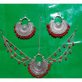 MS Fashion India Latest Design Maroon Maang Tikka with Earrings | Grocsy