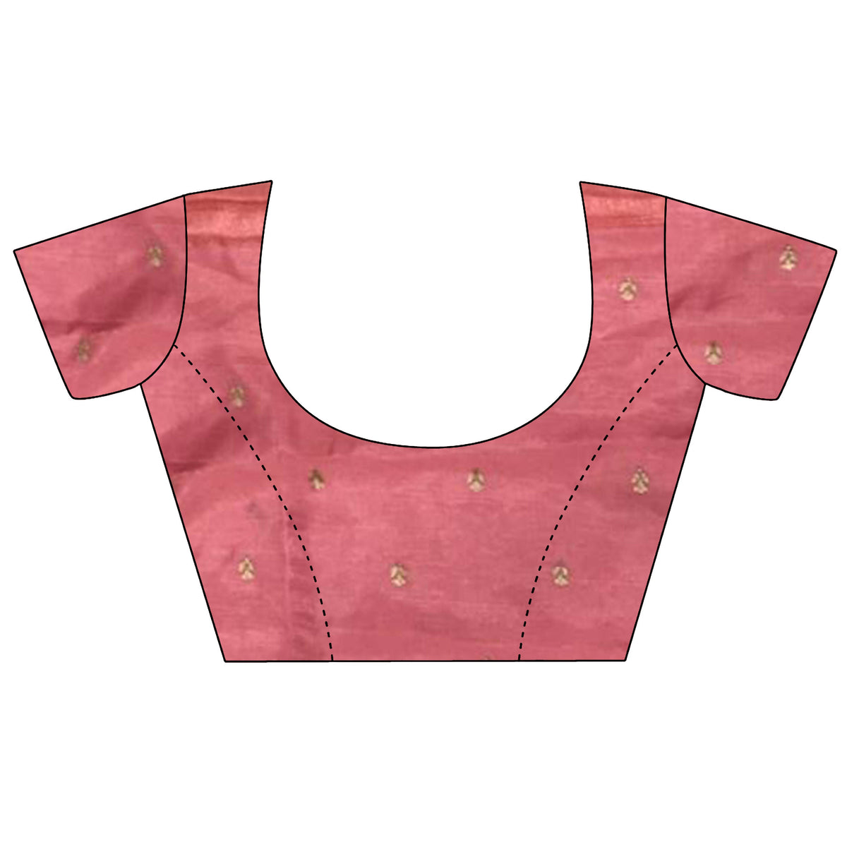 Joban Fashion Baby Pink Handloom Banarasi Organza Silk Khatali Butta Work Saree | Grocsy