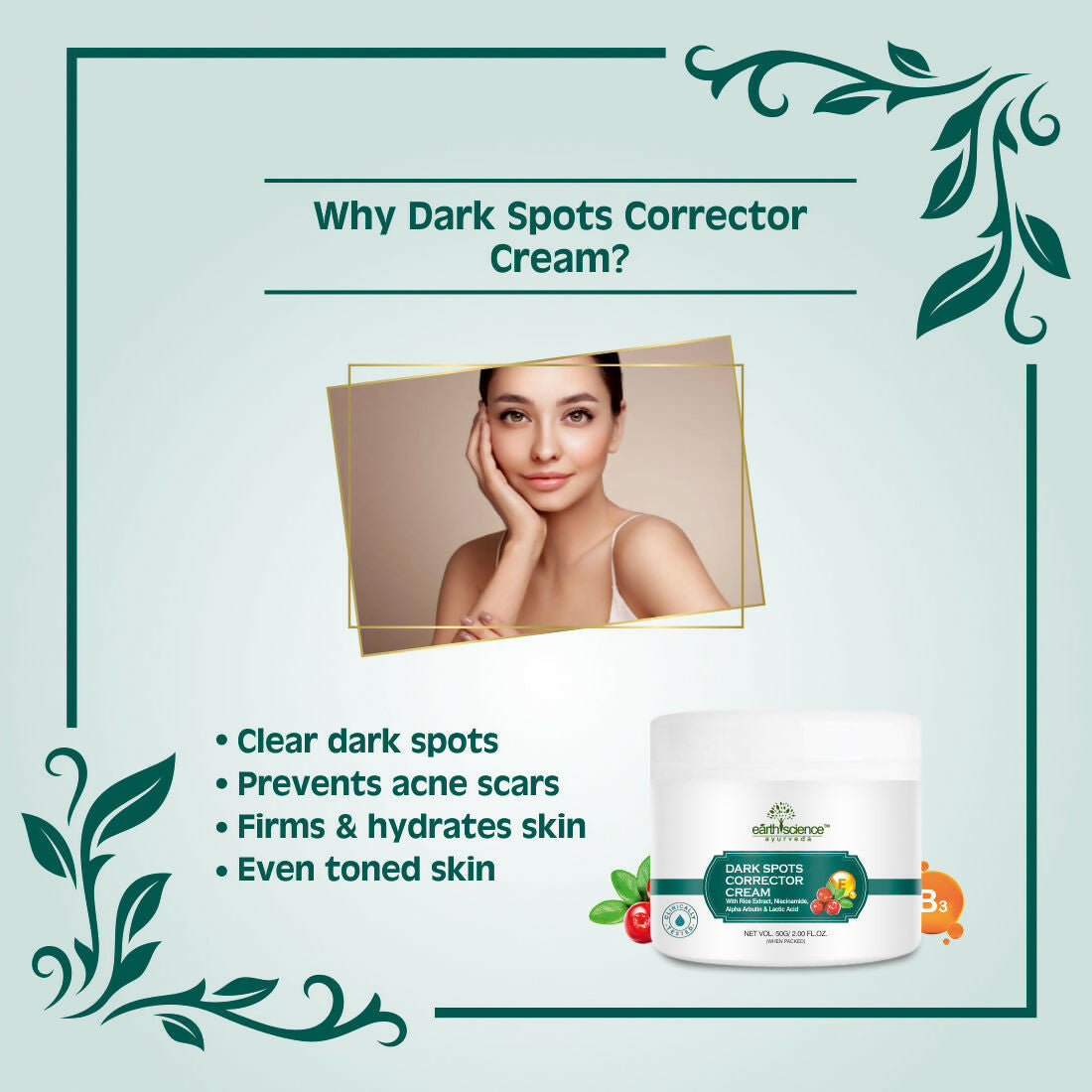 Earth Science Ayurveda Dark Spot Corrector Cream | Grocsy