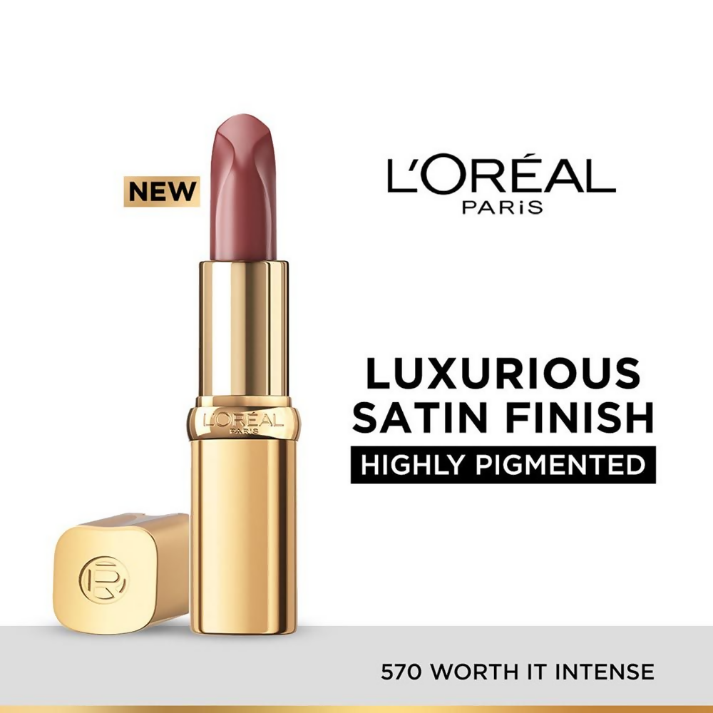 L'Oreal Paris Color Riche Satin Lipstick - 570 Worth It Intense | Grocsy