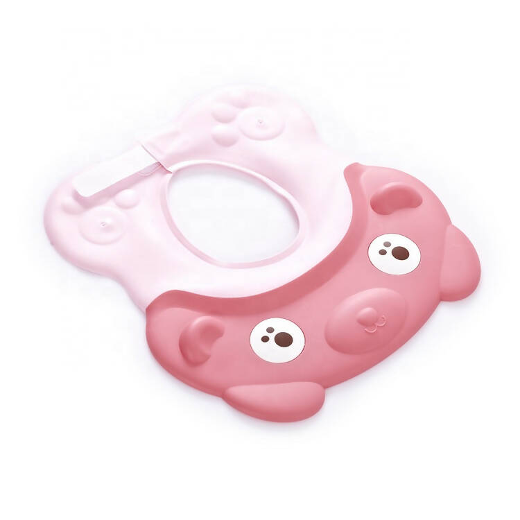 Safe-O-Kid Shampoo Shower cap for kids set of 2pcs- Pink colour | Grocsy
