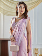 kasee Beads and Stones Silk Blend Saree | Grocsy