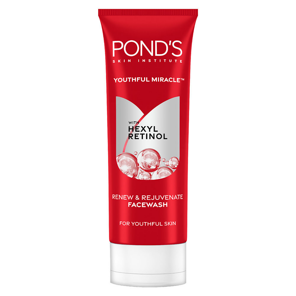 Ponds Youthful Miracle Hexyl Retinol, Renew & Rejuvenate Face Wash | Grocsy