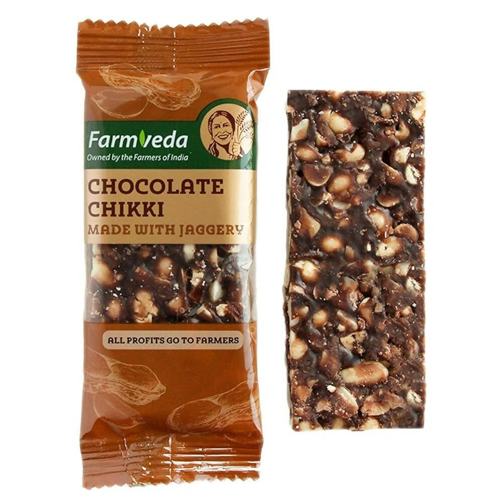 Farmveda Chocolate Chikki- Made With Jaggery | Grocsy