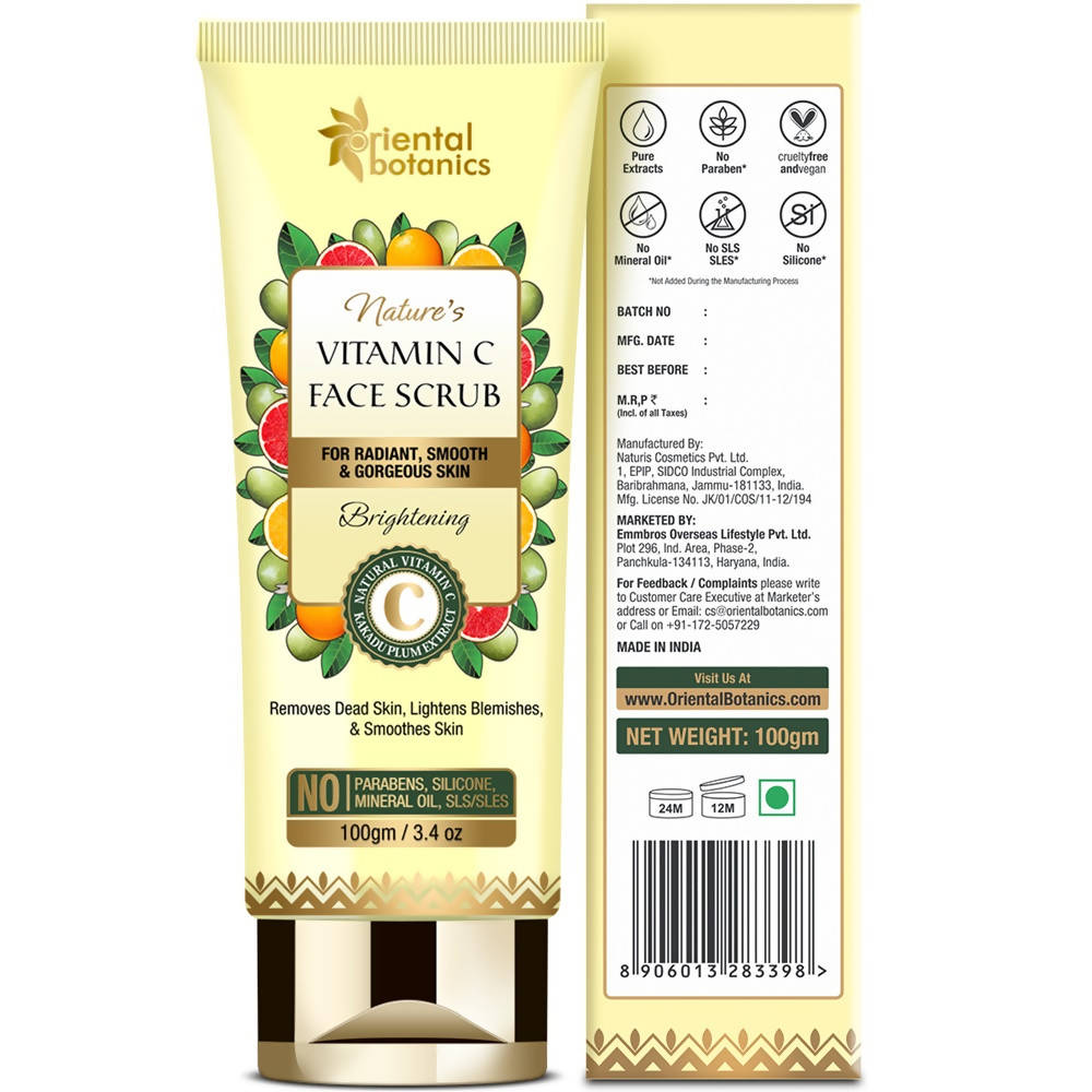 Oriental Botanics Nature’s Vitamin C Brightening Face Scrub | Grocsy