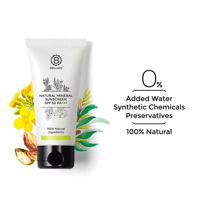 Brillare Natural Mineral Sunscreen Spf 50 | Grocsy