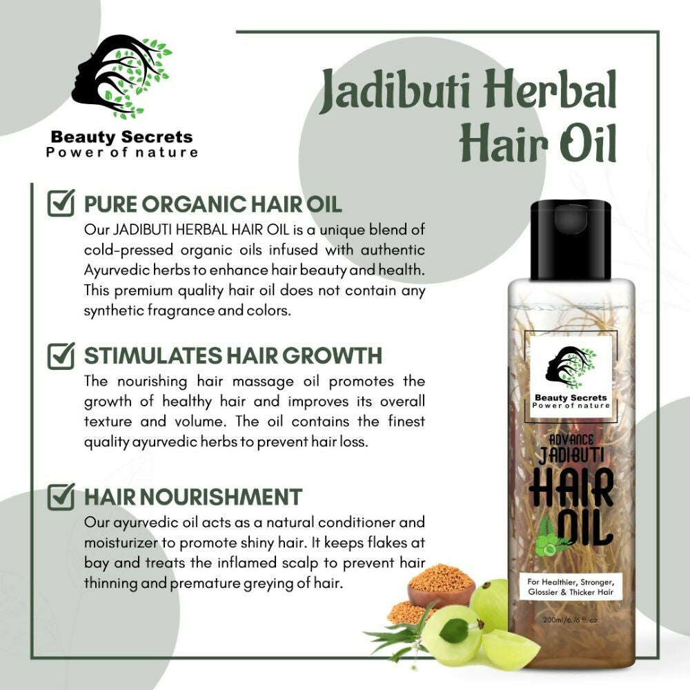 Beauty Secrets Ayurvedic Jadibuti Hair Oil | Grocsy