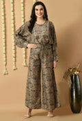 Joban Fashion D.Green Maslin Kurta Set | Grocsy