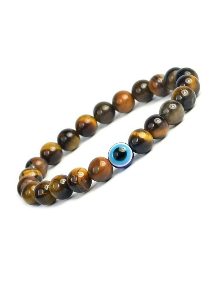 NVR Natural Round Tiger Eye Bracelet