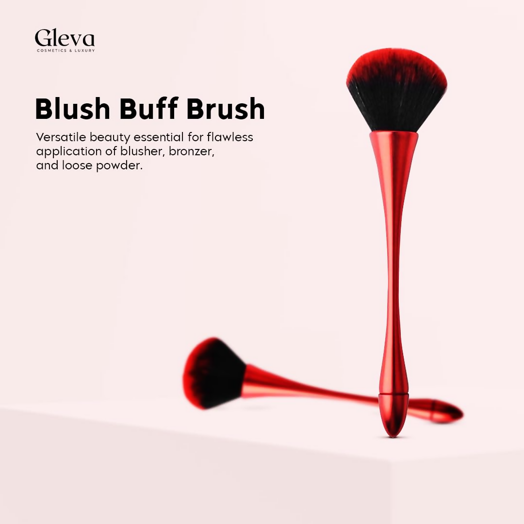 Gleva Ultimate Blend Makeup Brush - Red | Grocsy