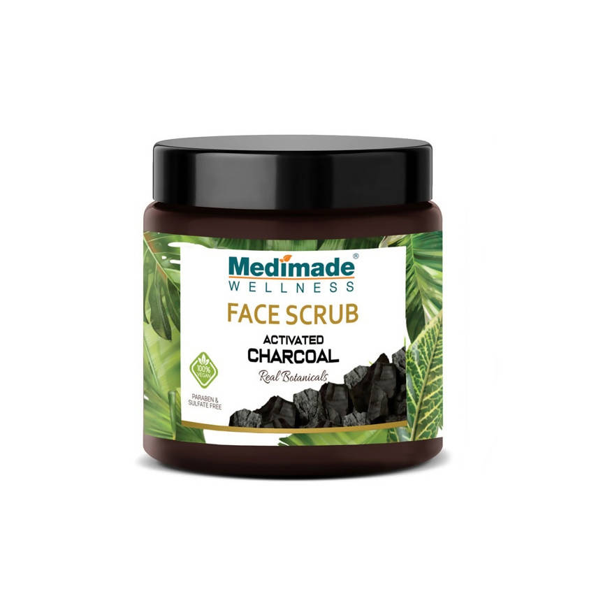 Medimade Wellness Activated Charcoal Face Scrub | Grocsy