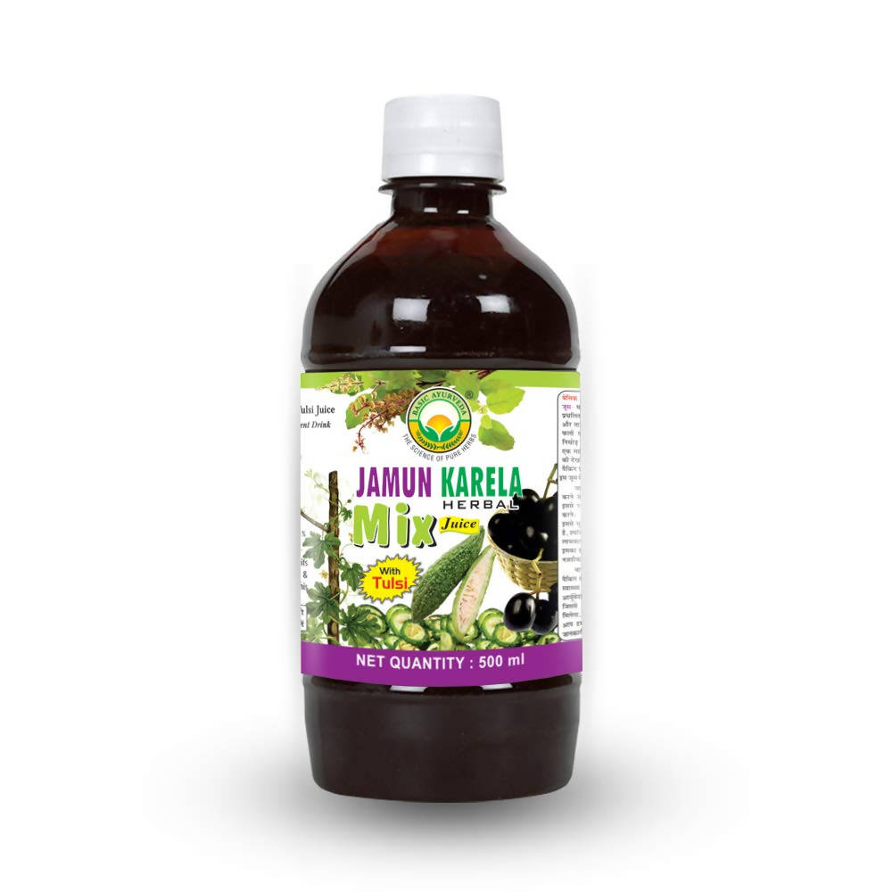 Basic Ayurveda Jamun Karela Herbal Mix Juice | Grocsy