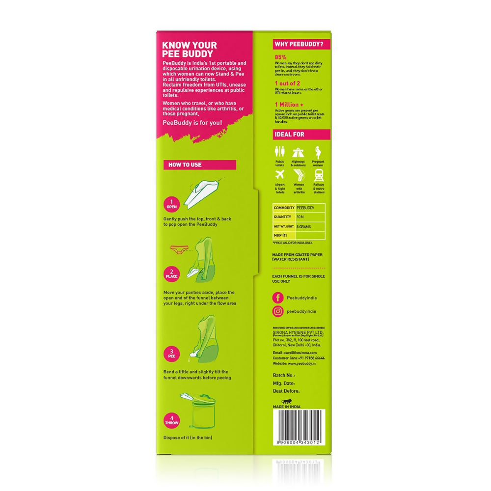 PEE BUDDY Disposable Female Urination Device for Women | Grocsy