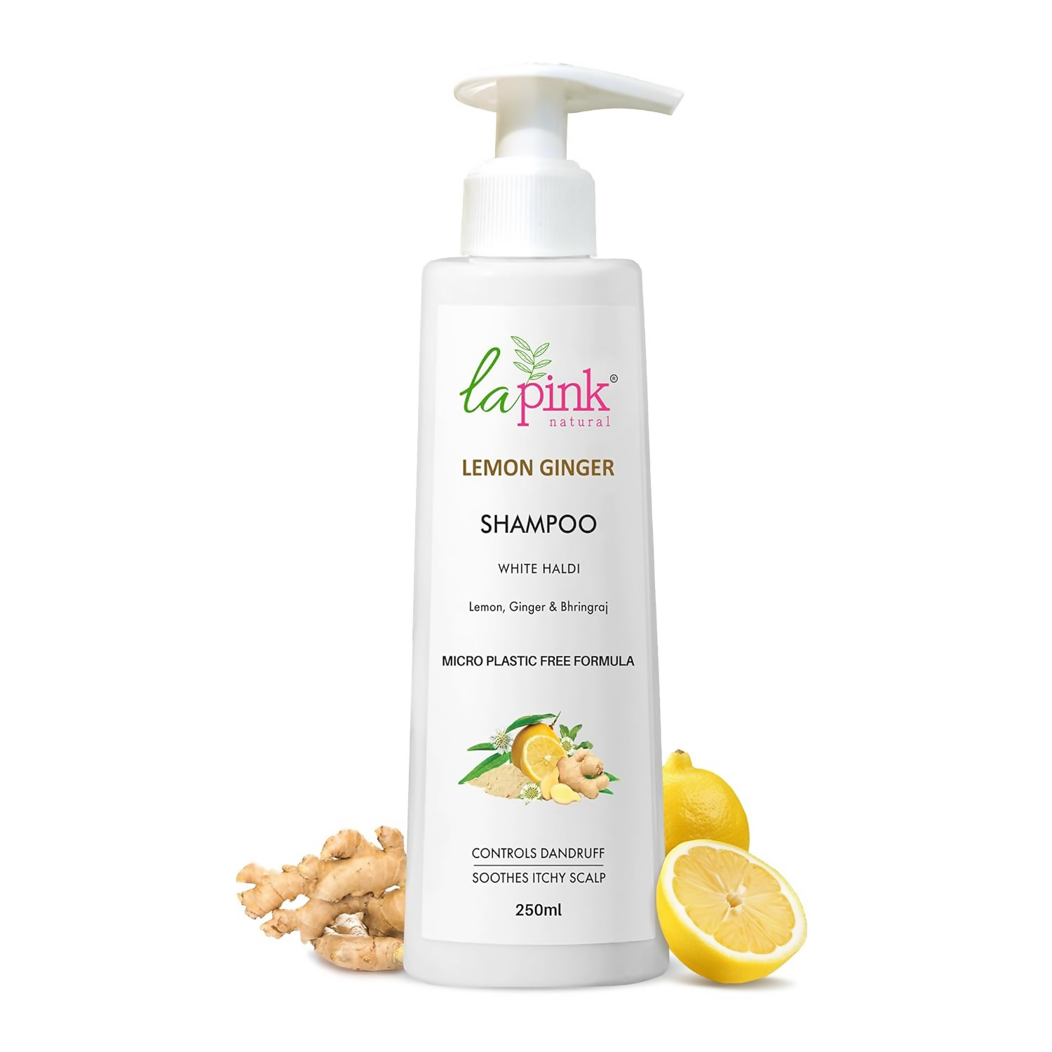 La Pink Lemon Ginger Shampoo With White Haldi | Grocsy