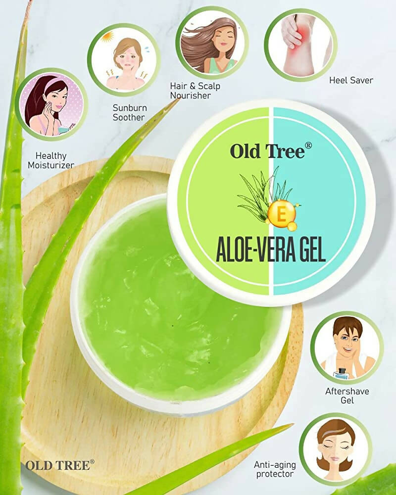 Old Tree Pure Aloe Vera Gel With Vitamin E | Grocsy